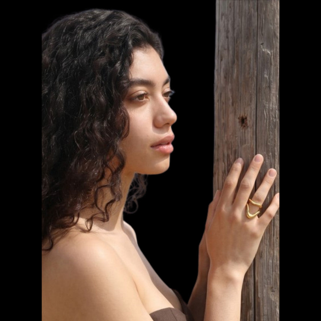 Unheard Of - Zuri Ring Cincin Wanita Anti Karat Stainless Steel Anti Luntur Anti Alergi Aksesoris Fashion Wanita Korea