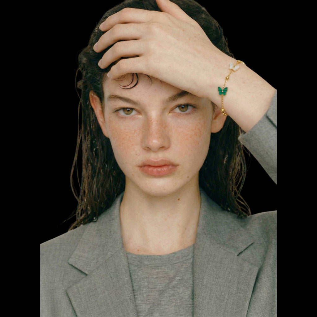 Unheard Of - Abashi Bracelet Gelang Wanita Anti Karat Stainless Steel Anti Luntur Aksesoris Fashion Wanita Korea