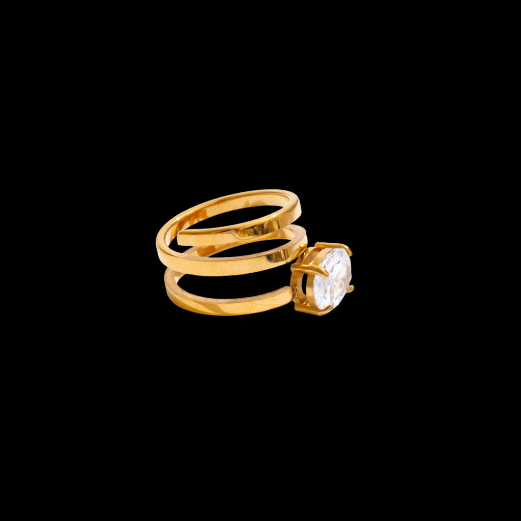 Unheard Of - Kyra Ring Cincin Wanita Anti Karat Stainless Steel Anti Luntur Anti Alergi Aksesoris Fashion Wanita Korea