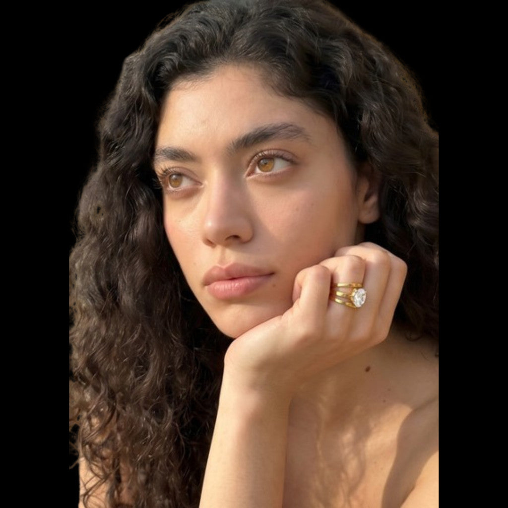 Unheard Of - Kyra Ring Cincin Wanita Anti Karat Stainless Steel Anti Luntur Anti Alergi Aksesoris Fashion Wanita Korea