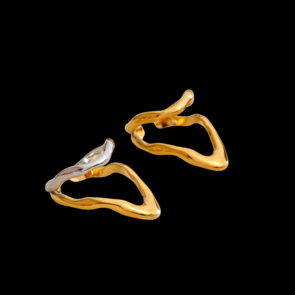 Unheard Of - Zuri Ring Cincin Wanita Anti Karat Stainless Steel Anti Luntur Anti Alergi Aksesoris Fashion Wanita Korea