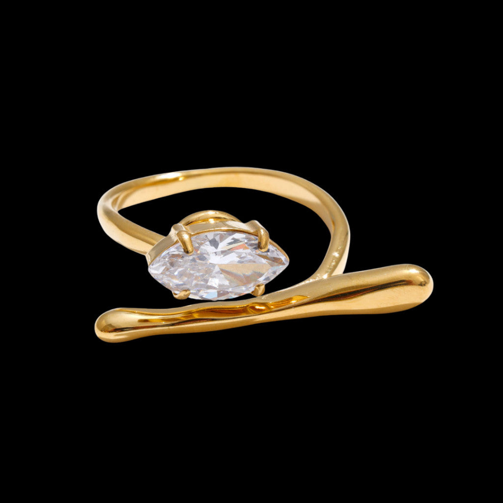 Unheard Of - Cleo Ring Cincin Wanita Anti Karat Stainless Steel Anti Luntur Anti Alergi Aksesoris Fashion Wanita Korea