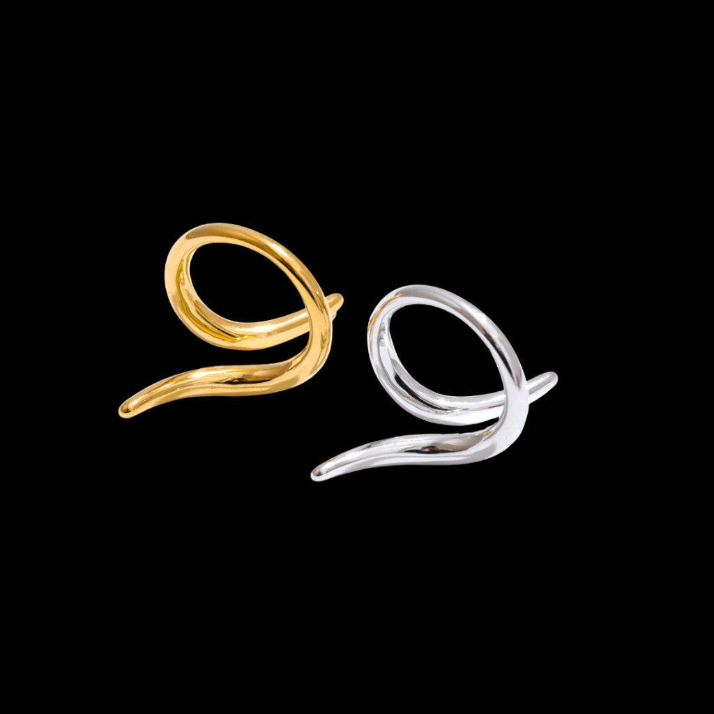 Unheard Of - Finn Ring Cincin Wanita Anti Karat Stainless Steel Anti Luntur Anti Alergi Aksesoris Fashion Wanita Korea