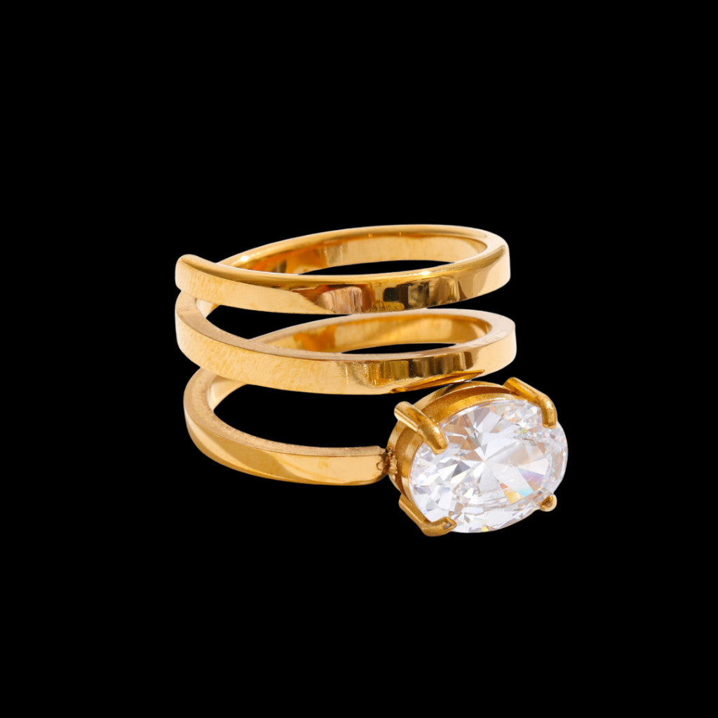 Unheard Of - Kyra Ring Cincin Wanita Anti Karat Stainless Steel Anti Luntur Anti Alergi Aksesoris Fashion Wanita Korea