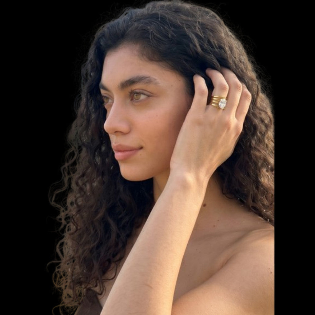 Unheard Of - Kyra Ring Cincin Wanita Anti Karat Stainless Steel Anti Luntur Anti Alergi Aksesoris Fashion Wanita Korea